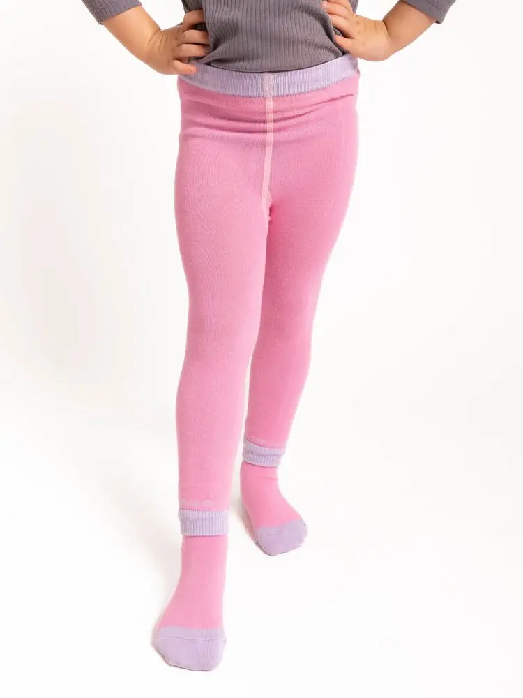 Unuo, Dětské bambusové legíny Jump, Růžová