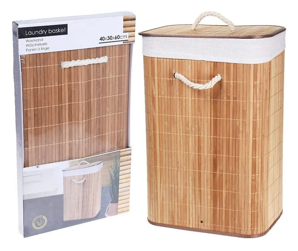 EXCELLENT HOUSEWARE Koš na prádlo bambus 72 l KO-HX9100500