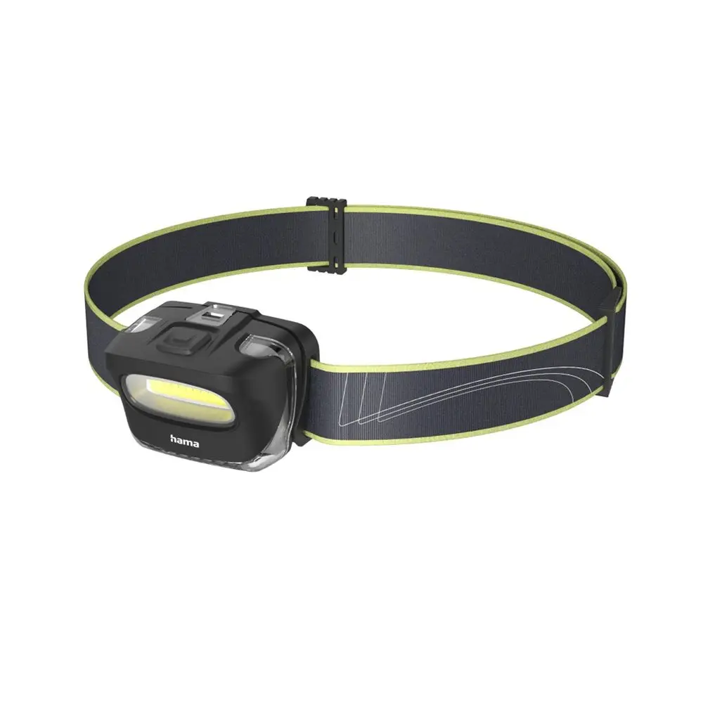 Hama HL110, LED čelovka, COB, svítivost 110 lm, dosvit 18 m, baterie
