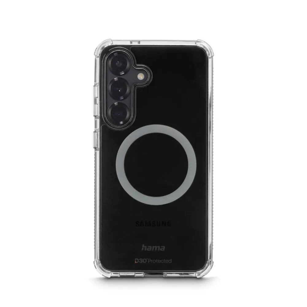 Hama Extreme Protect, kryt pro Samsung Galaxy S25+, magnetický, D3O®, nežloutne, průhledný
