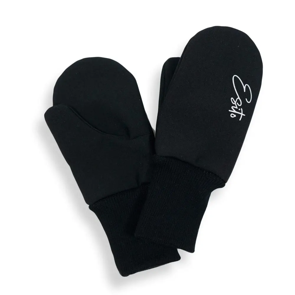 ESITO Palcové rukavice softshell Black - černá