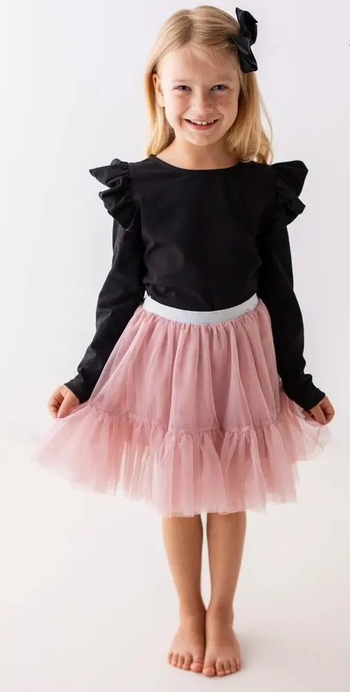 Dívčí blůzka Lily Grey černá - 104