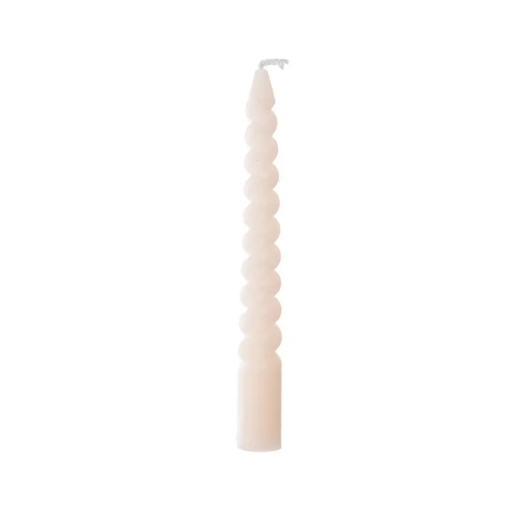 Home Styling Collection Spirálové parafínové svíčky na stůl, 10 cm, růžové růžová S37700020