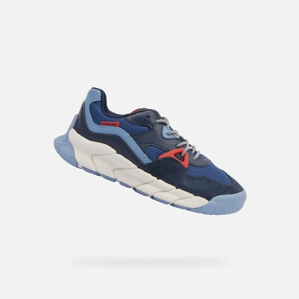 Modré chlapecké tenisky Geox Flexyper Pro Boy - 33