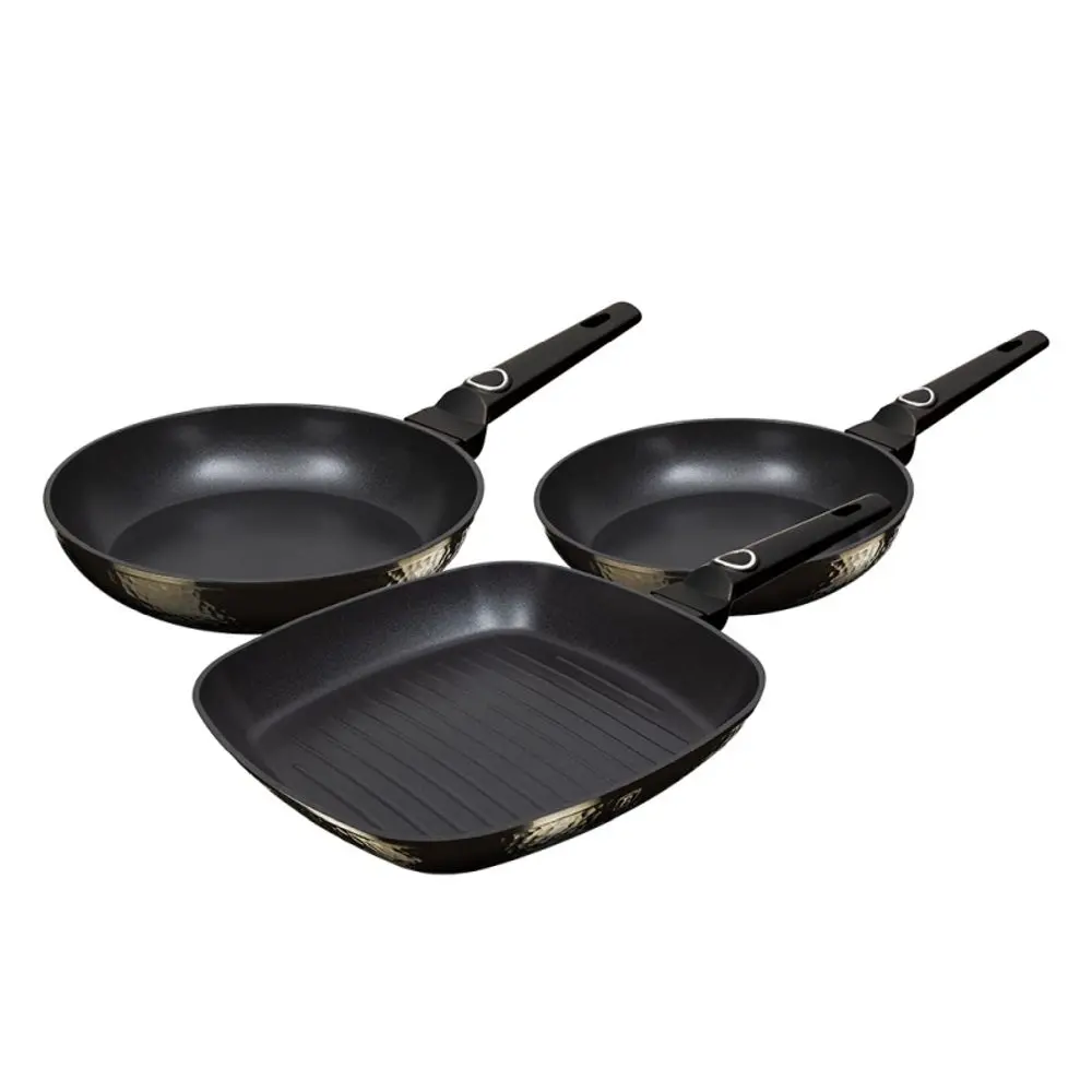 BERLINGERHAUS Sada pánví s titanovým povrchem 3 ks Primal Gloss Collection steak BH-6073