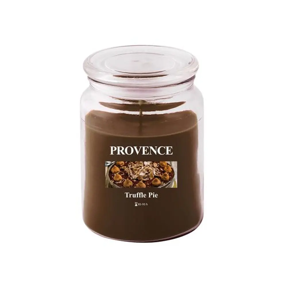 Provence SVÍČKA VE SKLE S VÍČKEM 510G, LANÝŽOVÝ KOLÁČ
