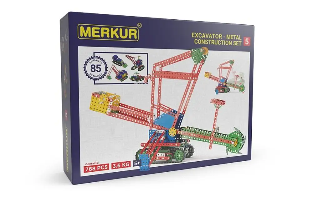 Merkur Stavebnice - M 5 (80 modelů) - 768 dílků