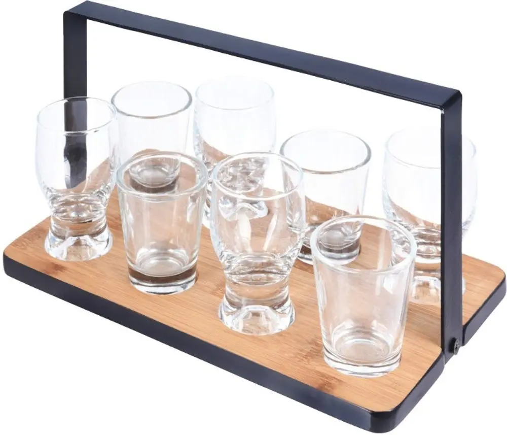 EXCELLENT HOUSEWARE Servírovací tác se sadou 8 ks sklenic KO-210000510