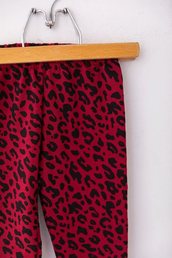 Lily Grey Thermo Legíny Lily Grey leopard červený - 98