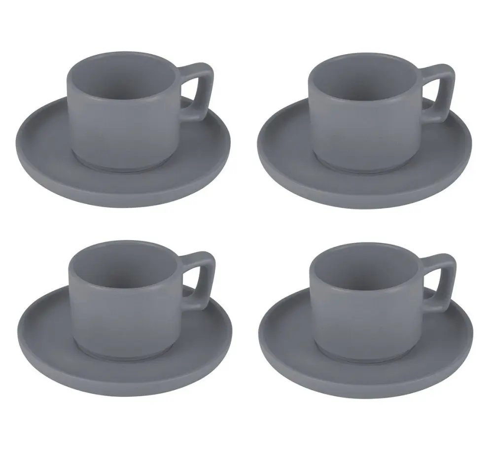 BERLINGERHAUS Sada hrnků na espresso s podšálkem 8 ks 100 ml Aspen Collection BH-10018