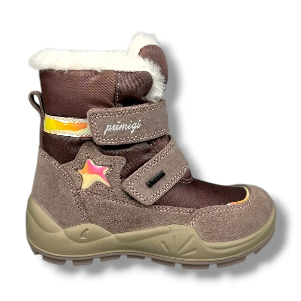 Dívčí zimní boty Primigi GORE-TEX® se hvězdou béžové -