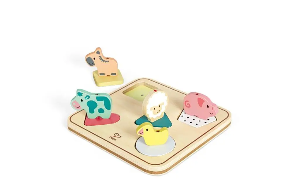 Puzzle se zvuky na desce - Zvířátka