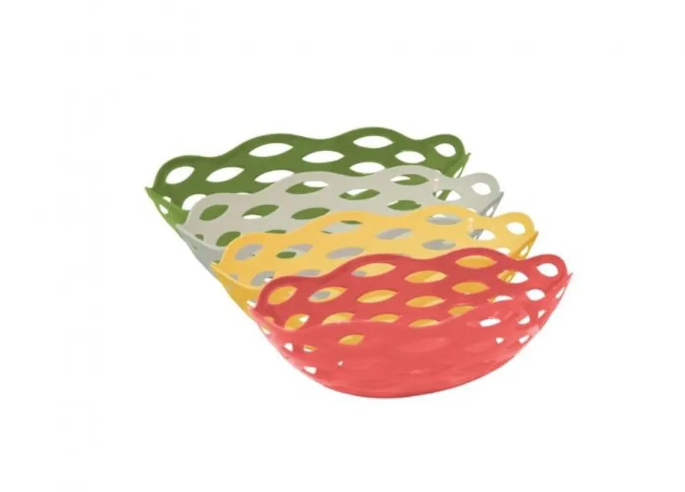 košík 38x21,5x11,0cm ovál PRACTIC, pečivo, plast