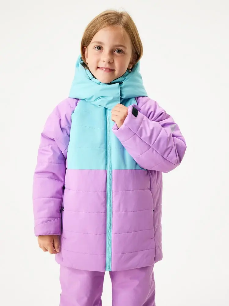 Unuo Dětská zimní bunda Ski, Lila -