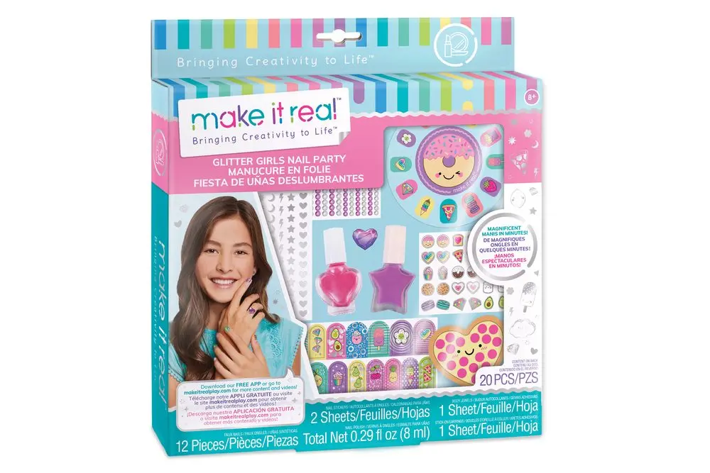 Make it real laky na nehty se zdobením a samolepkama