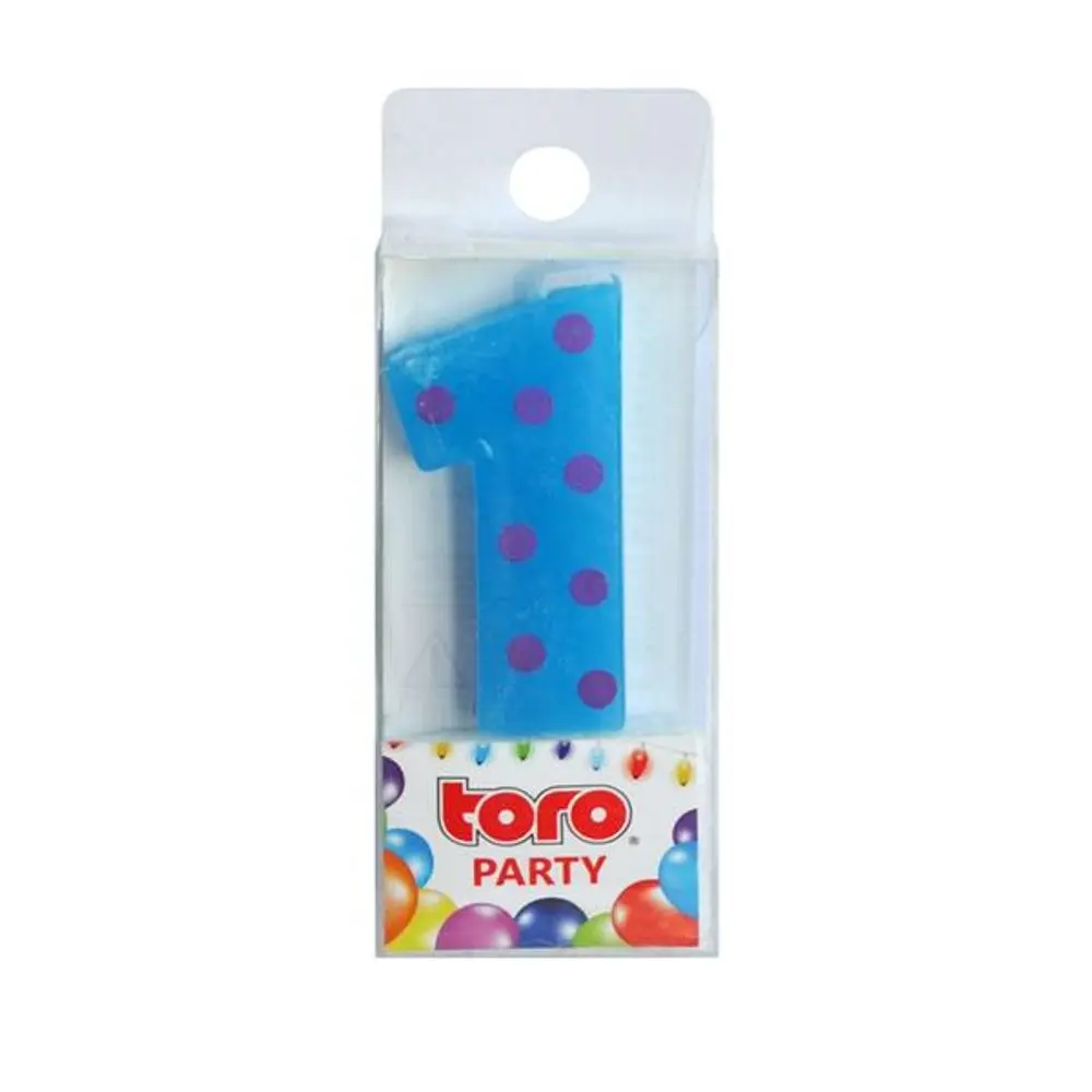 TORO SVÍČKA ČÍSLICE "1", ZAPICHOVACÍ, 3X4,5X0,9CM