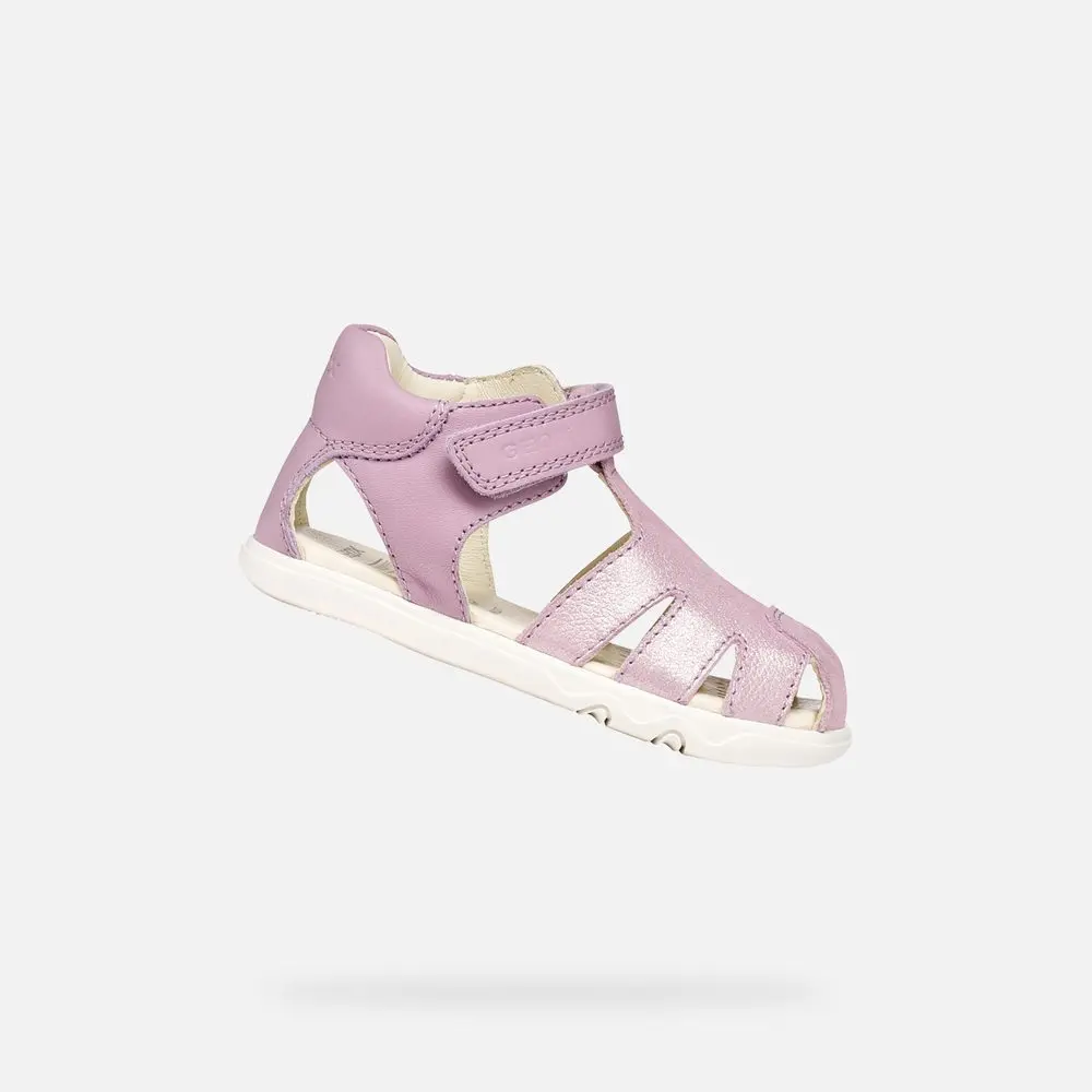 Růžové dívčí barefoot sandály Geox Sandal Steppieup - 20