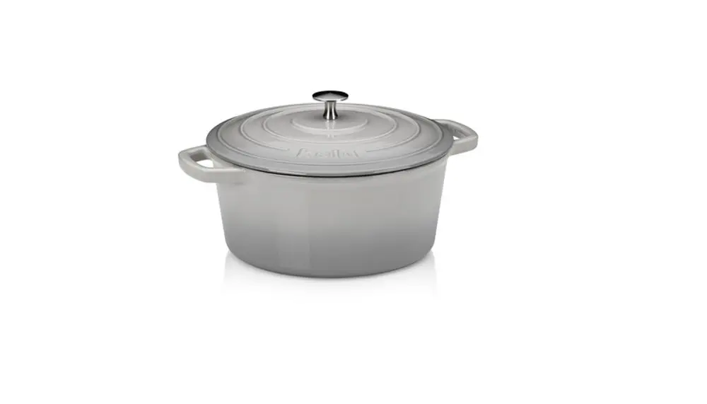 KELA Pekáč litinový s poklicí CALIDO 26 cm šedá KL-12607