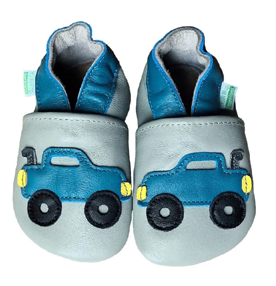 Hopi Hop BAREFOOT kožené capáčky TRUCK na šedé - M