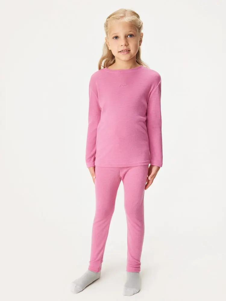 Dětské merino legíny, Růžová - 122/128 - 6-8 let