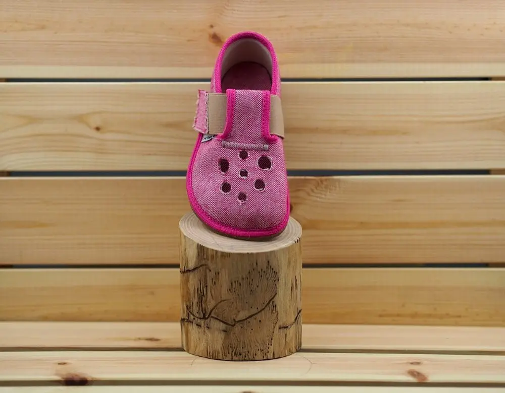 Pegres přezůvky barefoot BF03 RŮŽOVÉ - 20