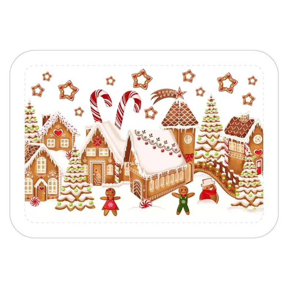 Servírovací tác TORO 40x27cm perníčková vesnička