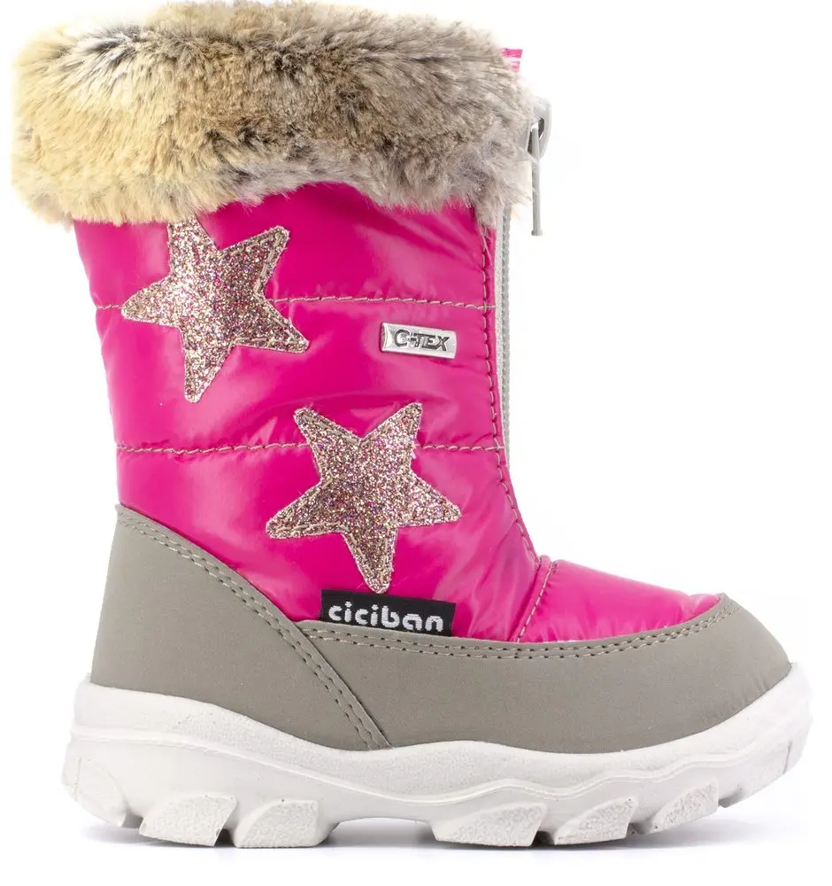Dětské sněhule Ciciban Snow PINK s membránou proti vodě -