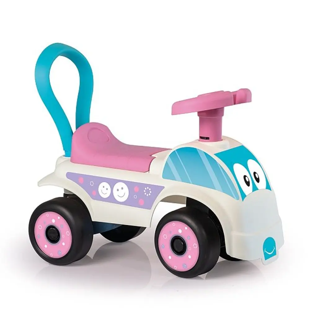 Dolu Odrážedlo auto bílo-růžová