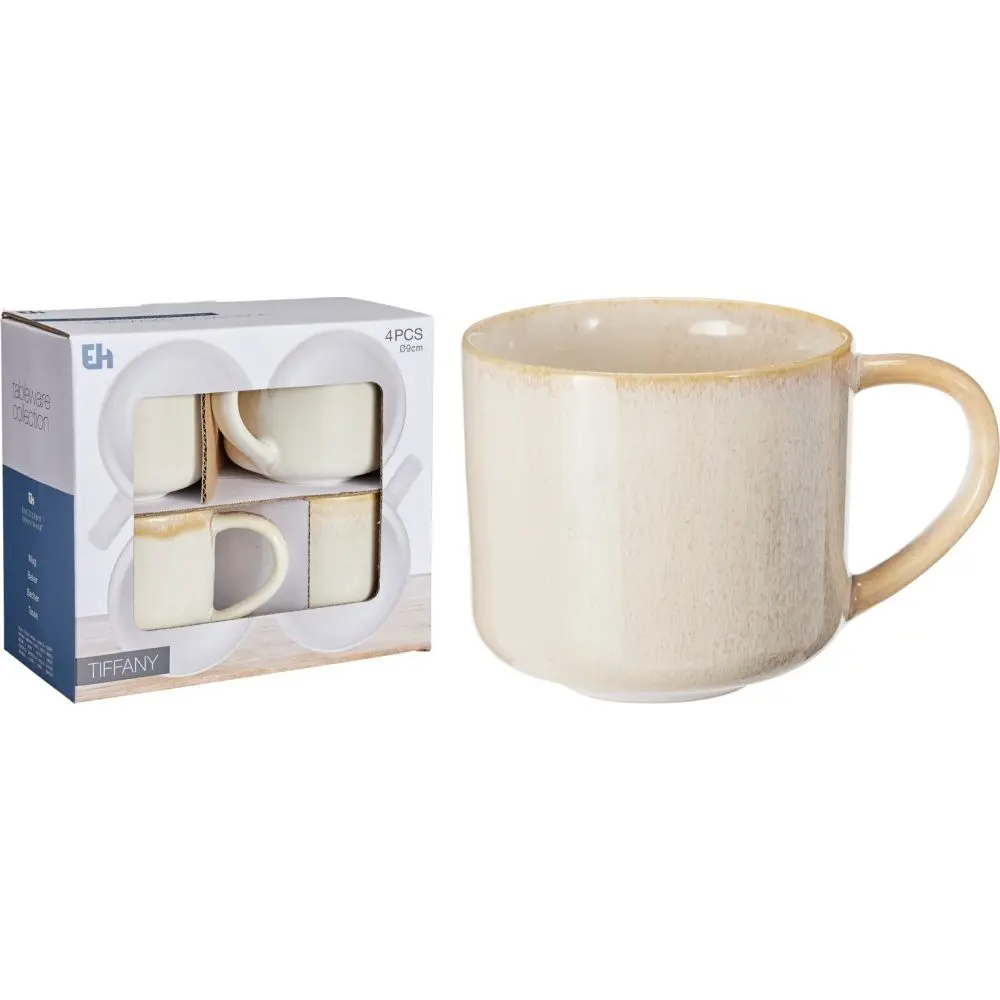 EXCELLENT HOUSEWARE Sada hrnků 4 ks 332 ml béžová KO-Q07000010