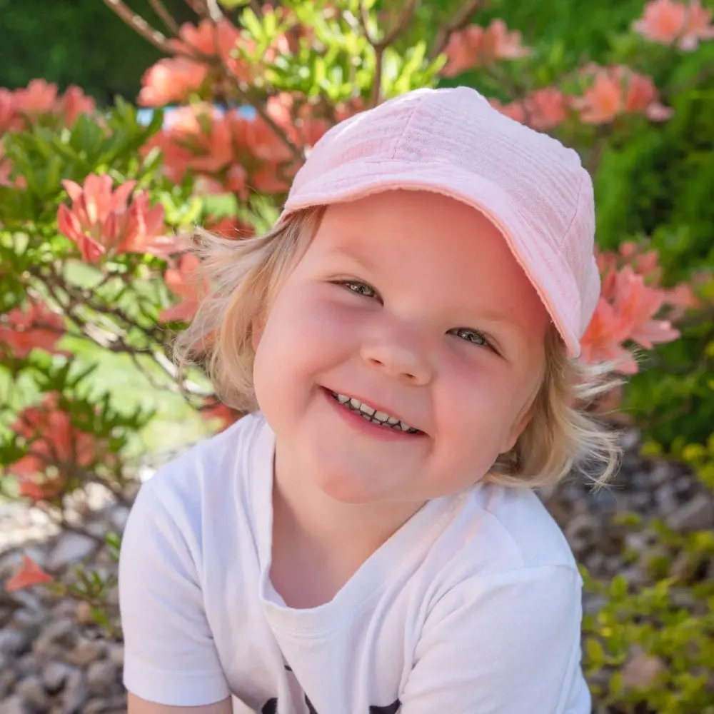 ESITO | Dětská kšiltovka mušelín Pink - růžová - L růžová