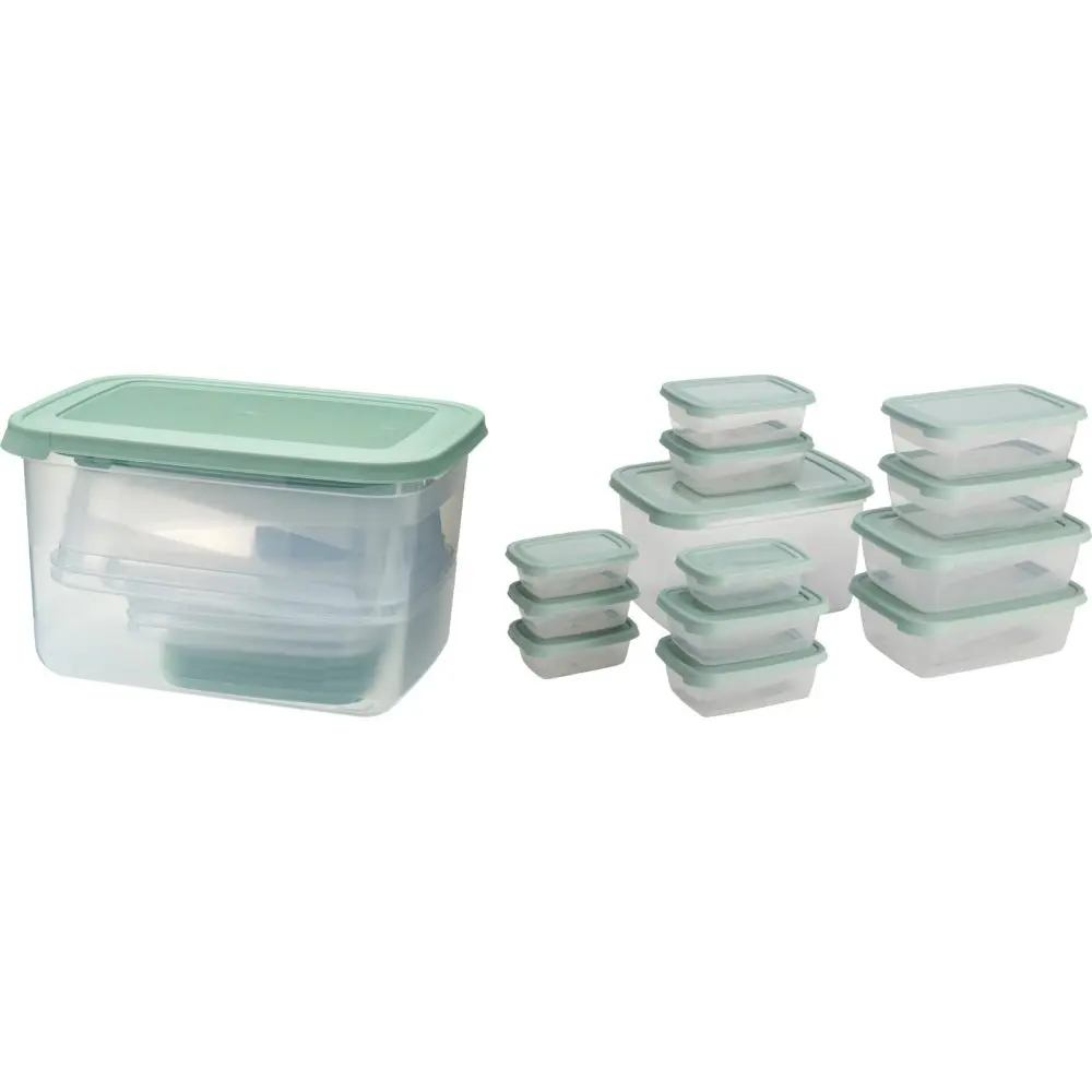 EXCELLENT HOUSEWARE Box na potraviny sada 13 ks zelená KO-024002110