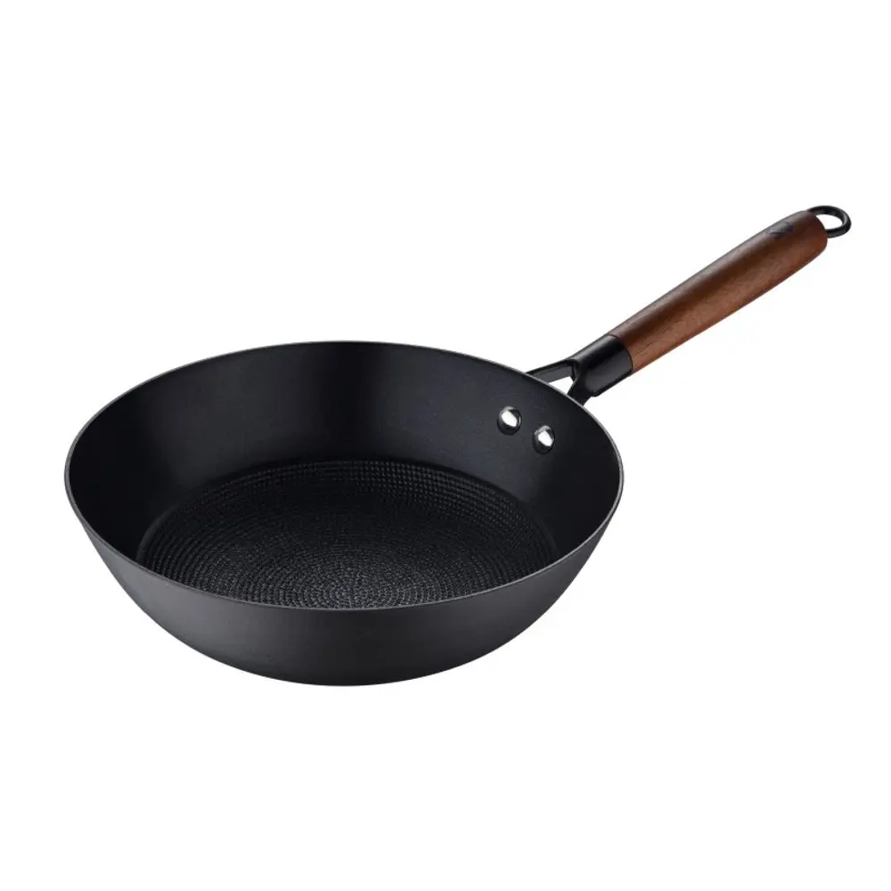 MASTERPRO Pánev WOK železná ODIN 24 cm černá BGMP-3818