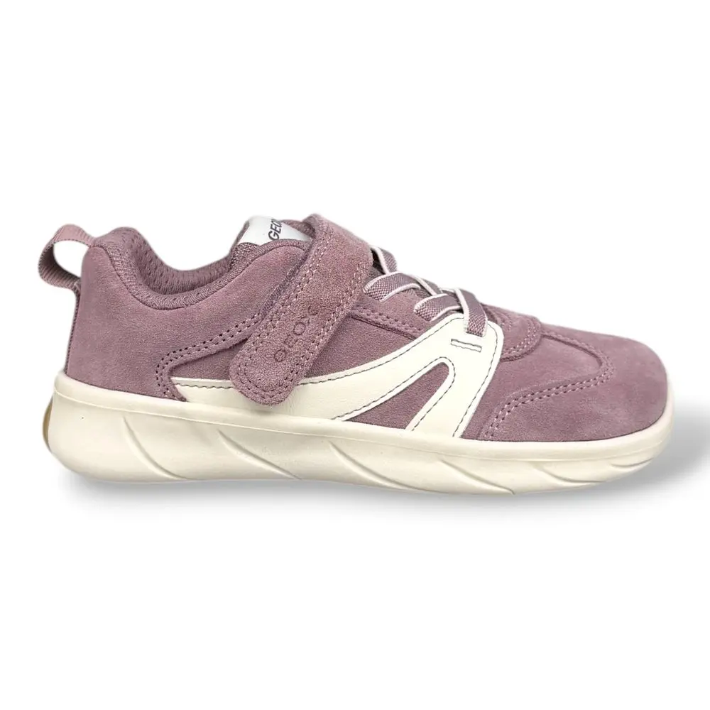 Barefoot tenisky Geox - J Foot-run Old Rose/White Velikost: 35, Vnitřní délka boty: 22,8 cm, Vnitřní šířka boty: 8,3 cm