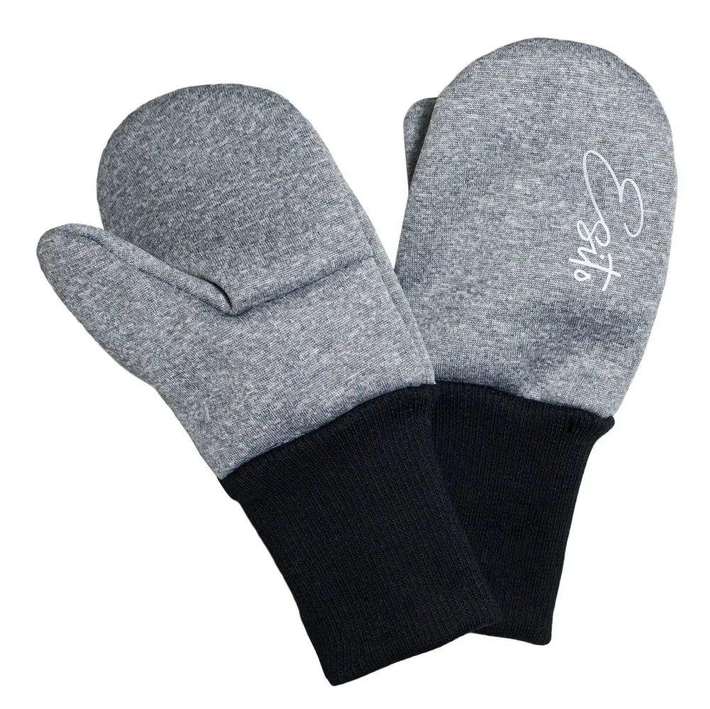 ESITO Palcové rukavice softshell Šedý melír - šedá
