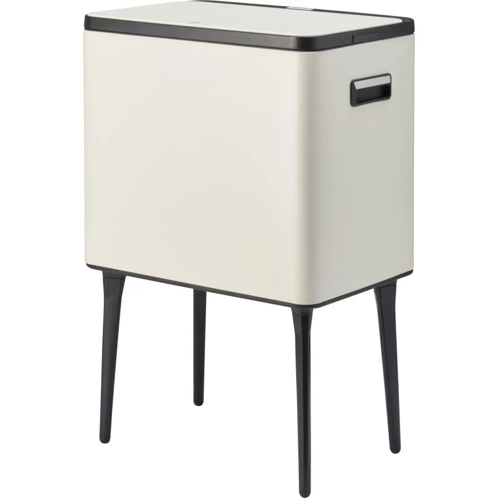 Storagesolutions Automatický odpadkový koš, 35 l, kovový - bílý bílý C88000040