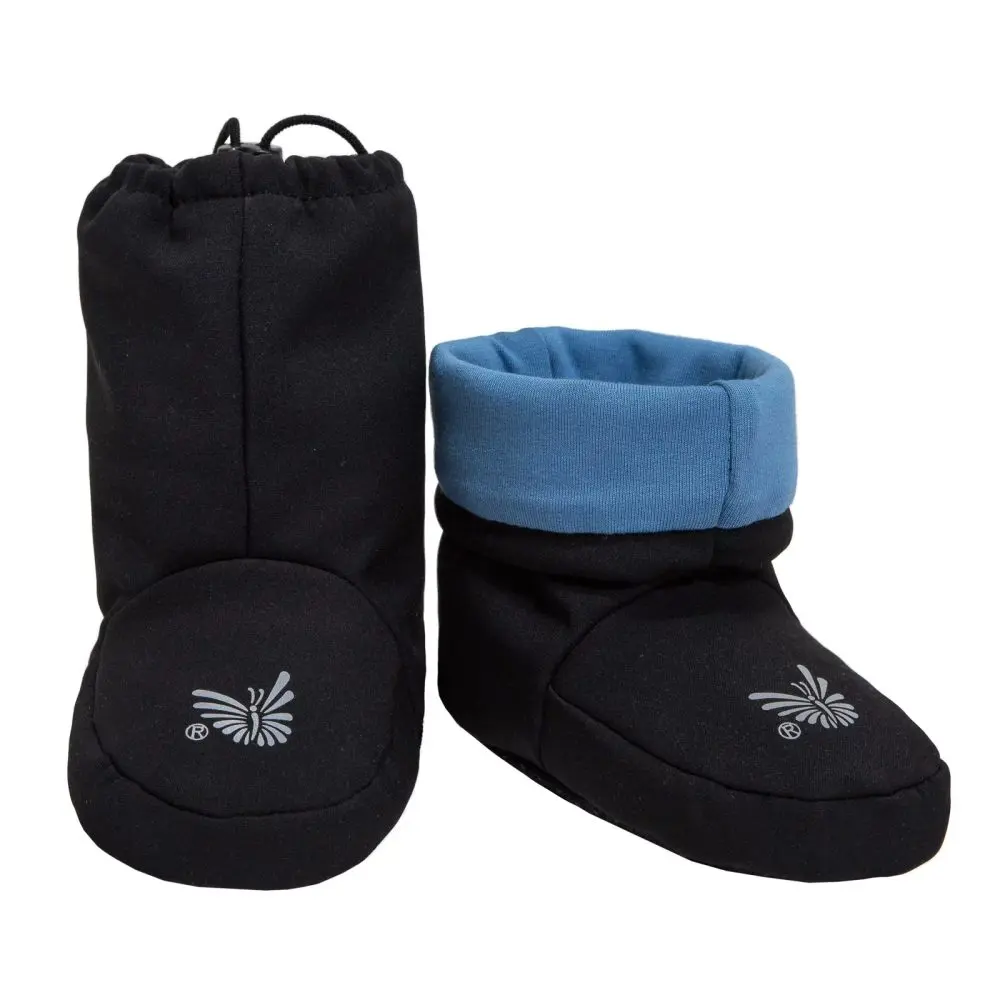 ESITO Barefoot softshellové capáčky Bambus Ocean - černá / modrá