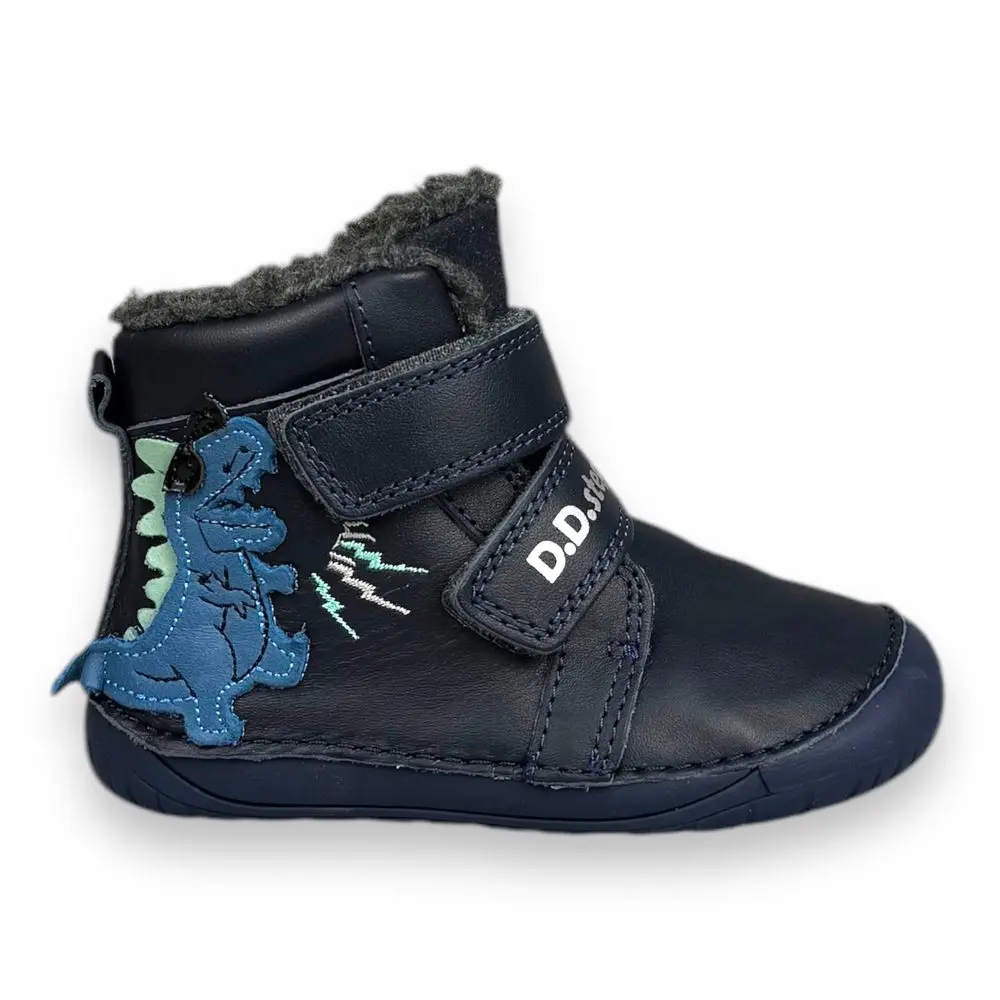 DDstep dětské zimní barefoot boty - Dinosaurus - 20