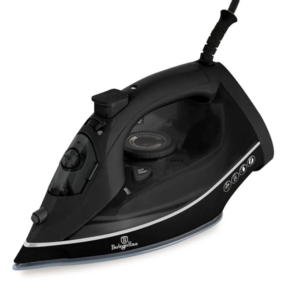 BERLINGERHAUS Žehlička napařovací 2200 W Matte Black Collection BH-9930