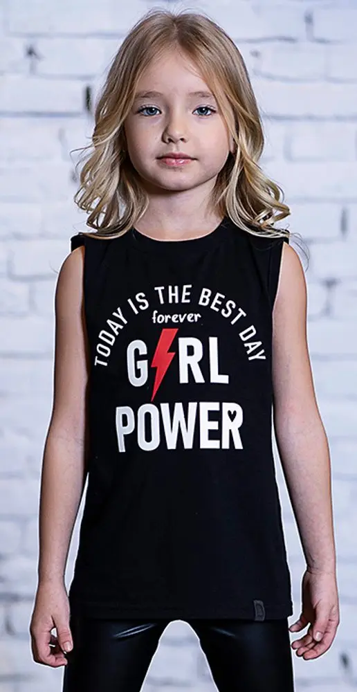 All for kids Dívčí tílko GIRL POWER černé
