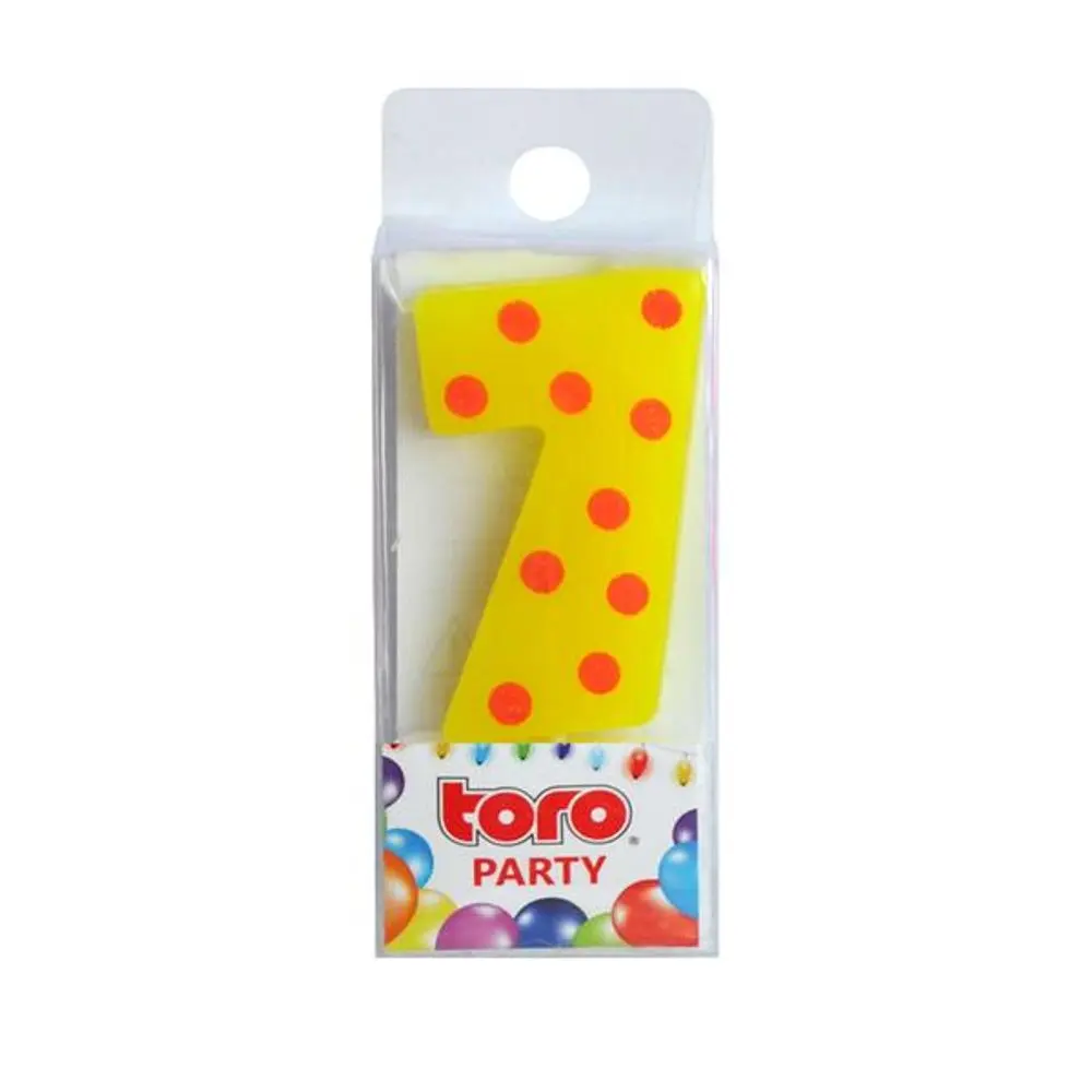 TORO SVÍČKA ČÍSLICE "7", ZAPICHOVACÍ, 3X4,5X0,9CM