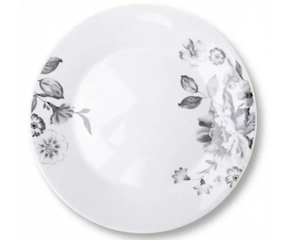 talíř d23cm mělký SUSANNE, květiny, porcelán