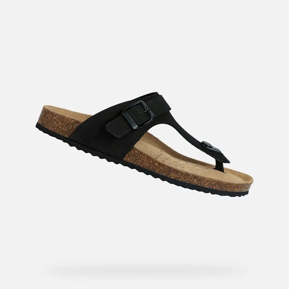 Černé dámské sandály Geox Brionia -
