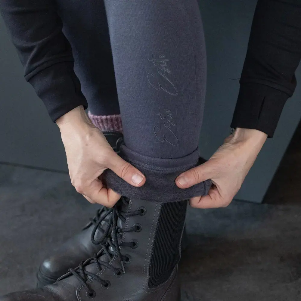 ESITO Dámské zateplené legíny Warmkeeper Grey - šedá - 44 - prodloužená šedá