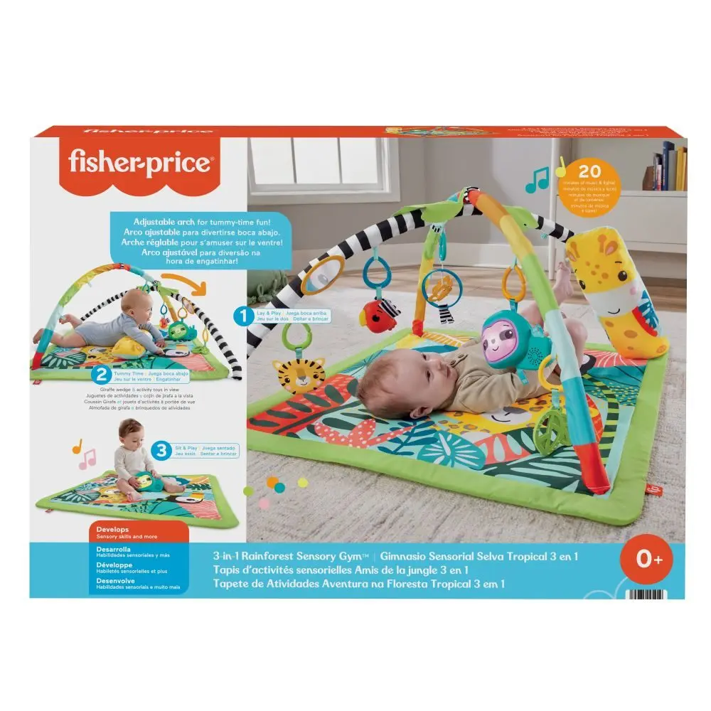 Fisher Price® Hrací dečka se žirafou 3v1
