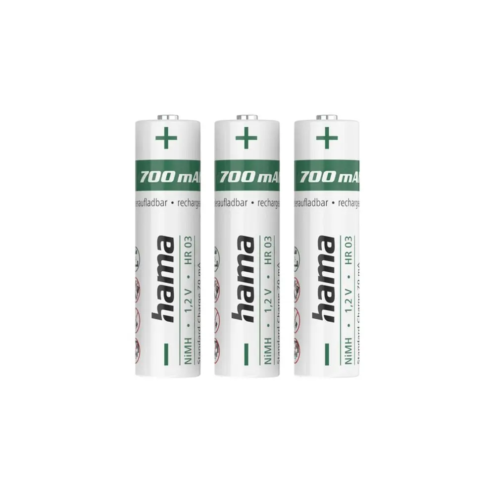 Hama NiMH akumulátor AAA Micro 700 mAh, 3 ks