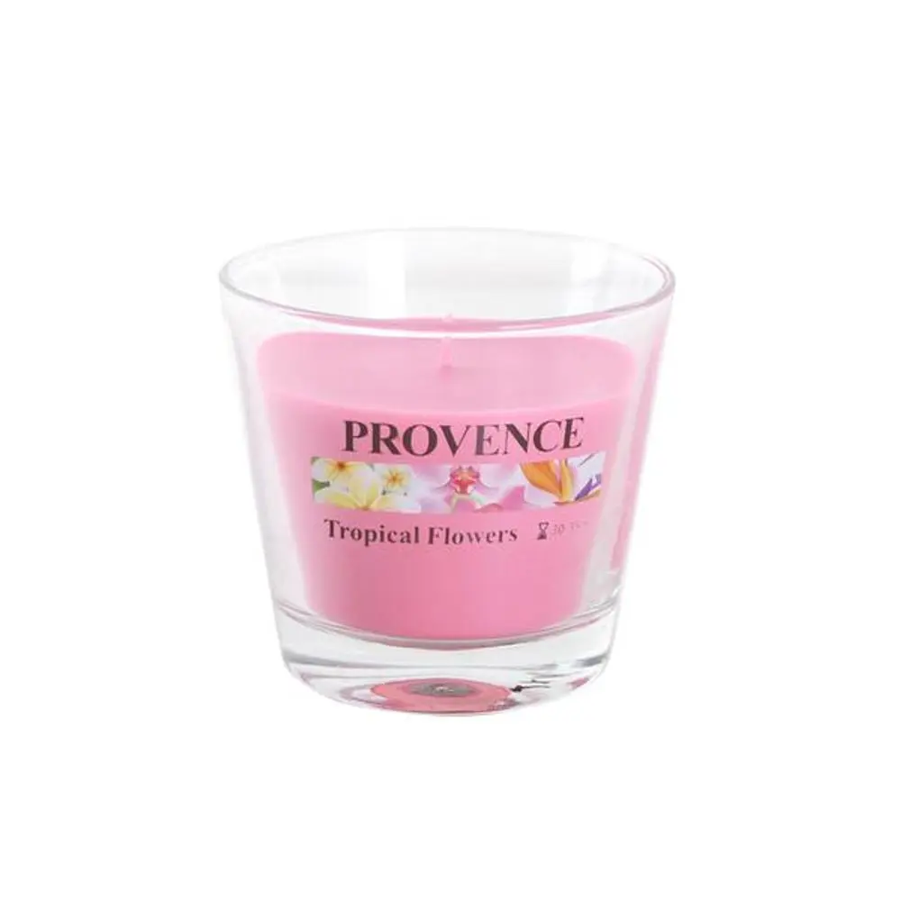 Provence SVÍČKA VE SKLE 140G, TROPICKÉ KVĚTY