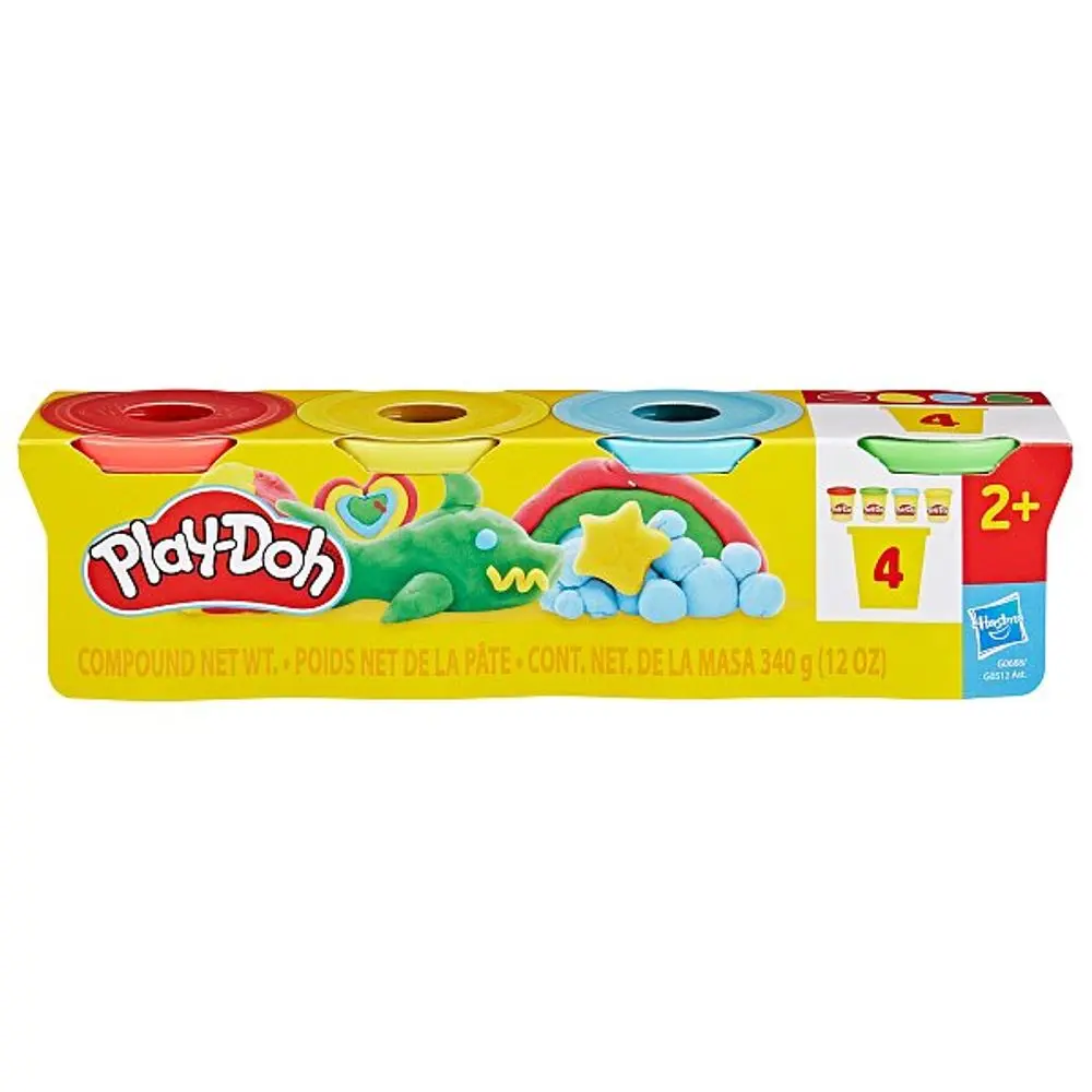 HASBRO - Play-Doh 4ks kelímků 4 x 85g