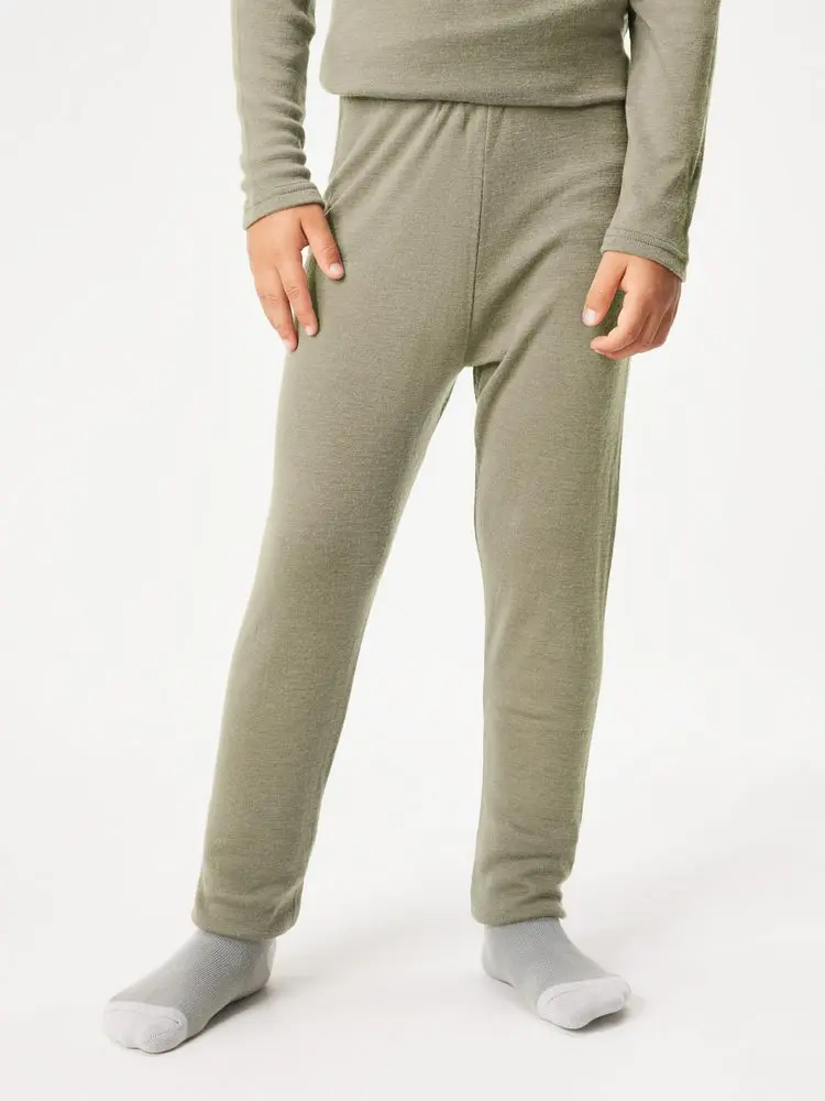 Dětské merino legíny, Khaki