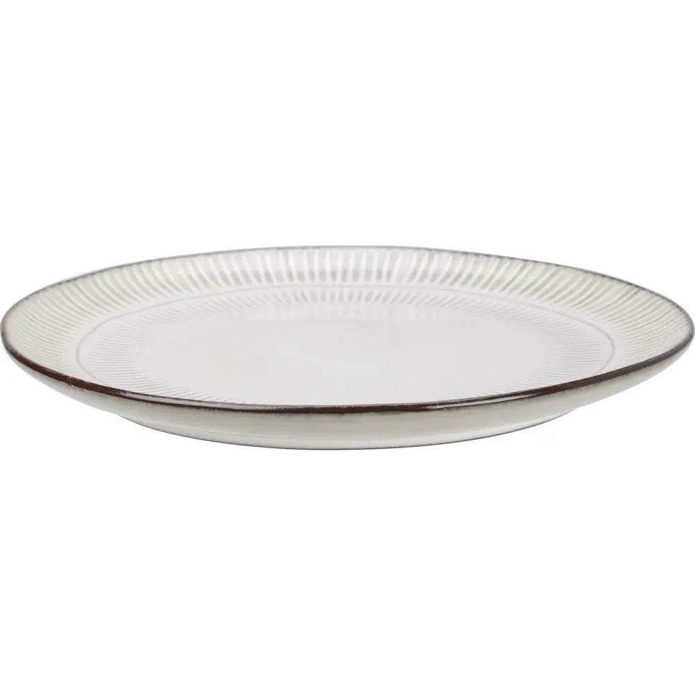 SIAKI Talíř mělký sada 6 ks 27 cm šedá kamenina KO-Q97001530