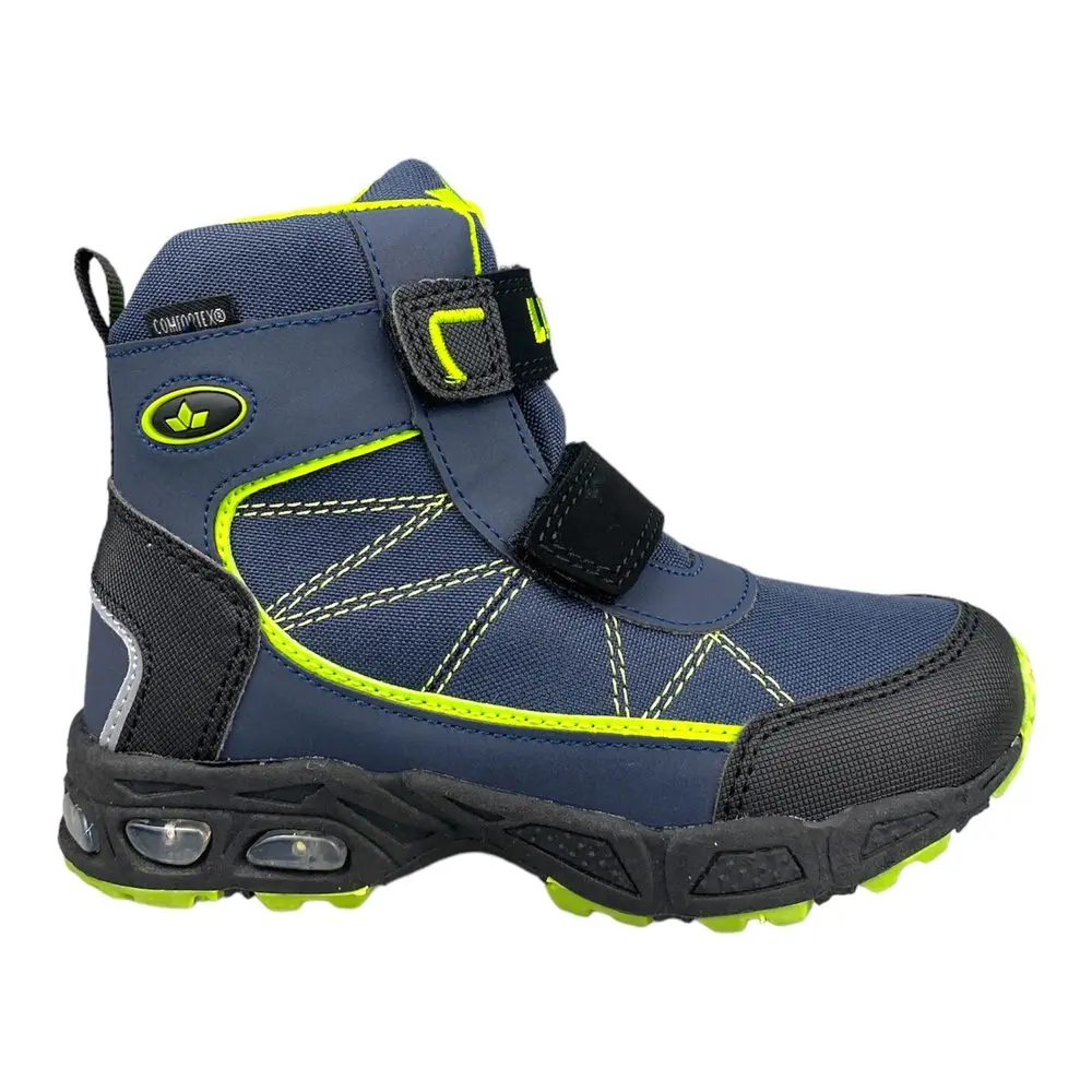 LICO Chlapecké zimní boty s LED blikačkou Pelle V Blinky - 300246 - Marine/Schwarz/Lemon - 25